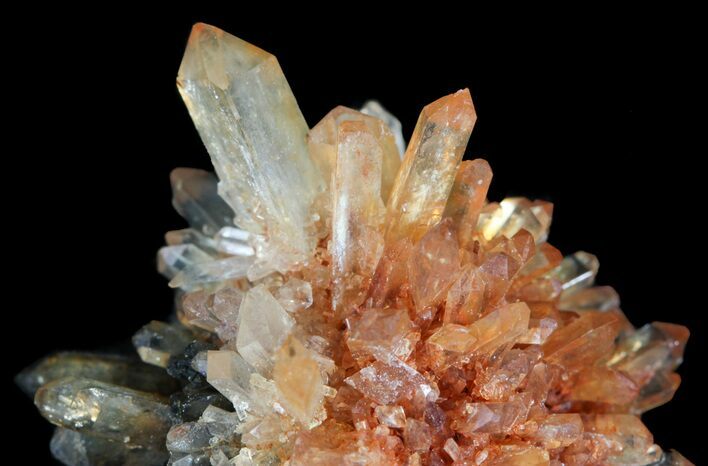 Orange Creedite Crystal Cluster - Durango, Mexico #51643